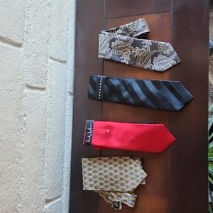 Lot of 4 Men's NWT / NWOT Silk Ties